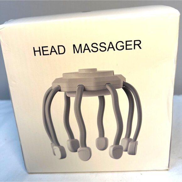 Electric Octopus-Style Head Massager With USB Rechargeable Base - Picture 1 of 4